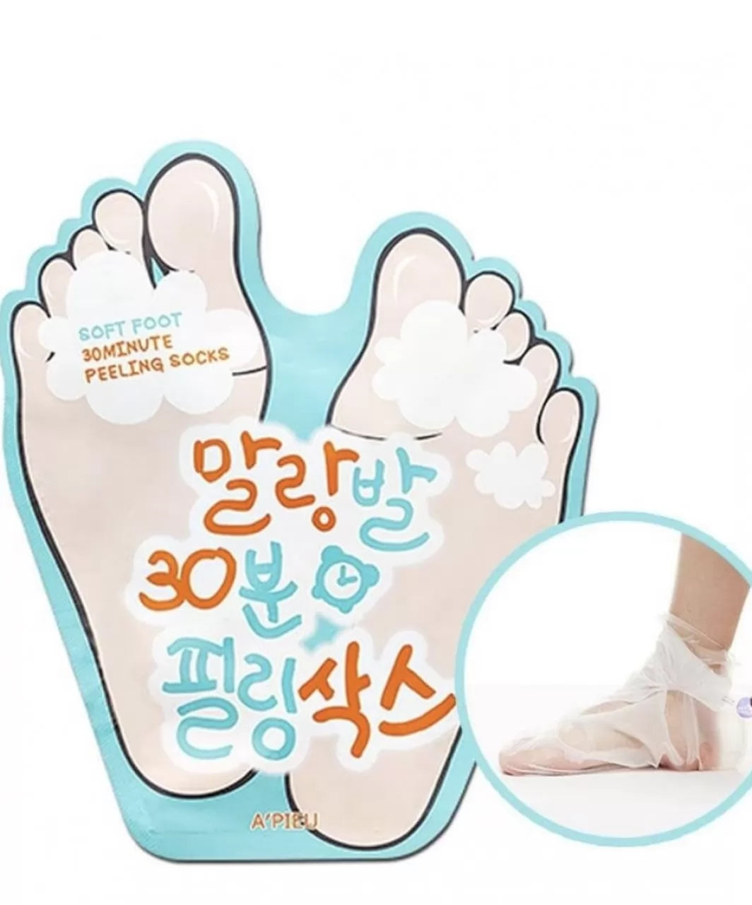 A'PIEU Відлущувальна маска-пілінг для стоп - A'PIEU SOFT FOOT PEELING SOCKS