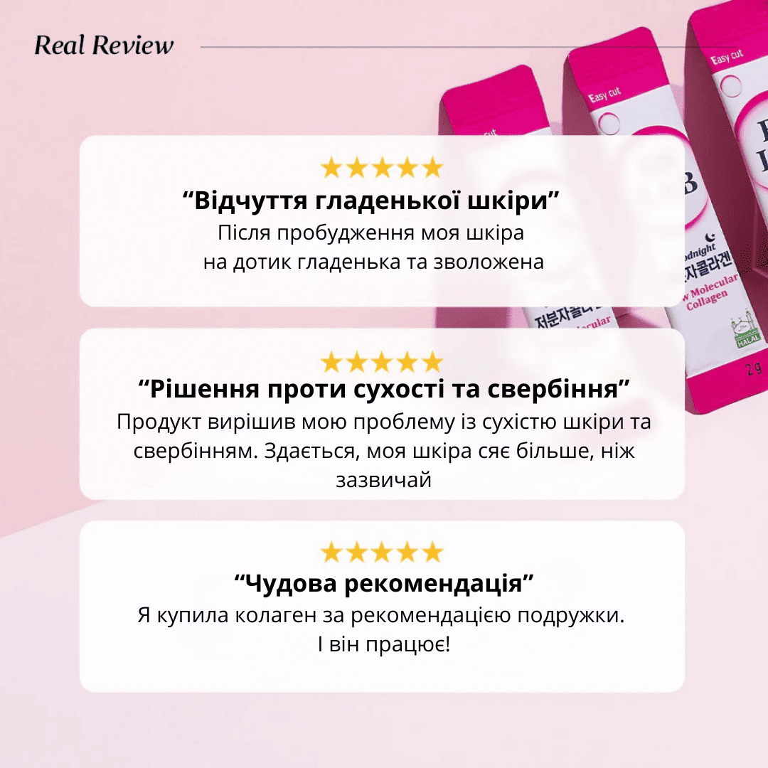 Картинка, що містить відгуки користувачів про продукт, з цитатами та оцінками.