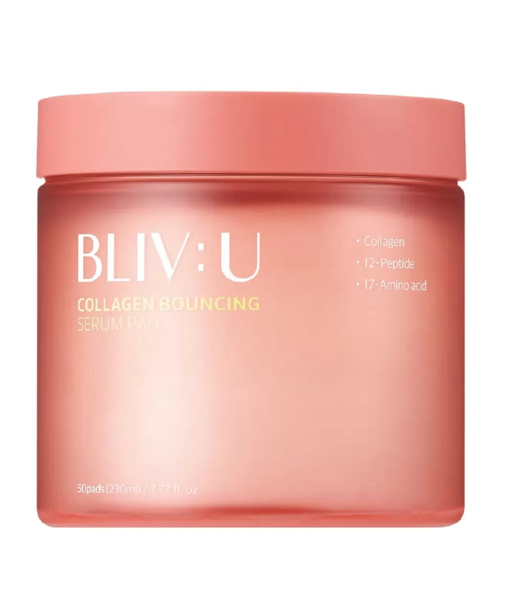 BLIV:U Зволожувальні тонер-педи з колагеном - BLIV:U Collagen Bouncing Serum Pads