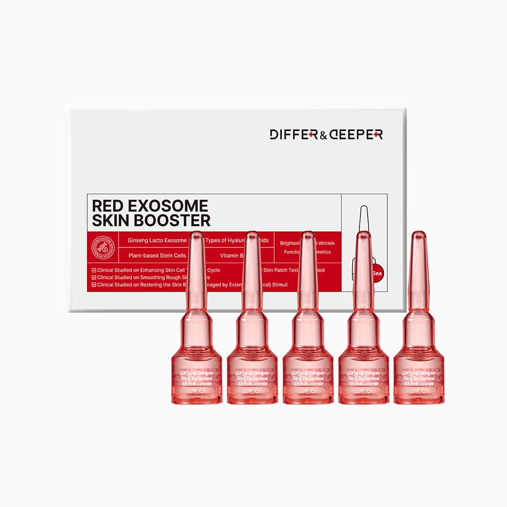 Differ & Deeper Інтенсивний омолоджувальний бустер з екзосомами, 2 мл/5 шт. – Differ & Deeper Red Exosome Skin Booster (starter pack)