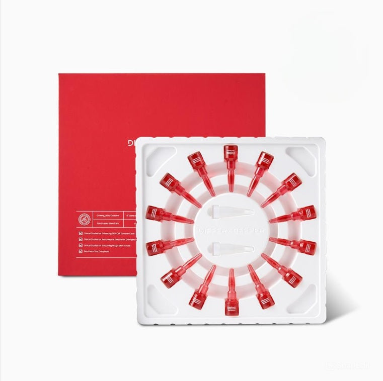 Differ & Deeper Інтенсивний омолоджувальний бустер з екзосомами, 2 мл/14 шт. – Differ & Deeper Red Exosome Skin Booster
